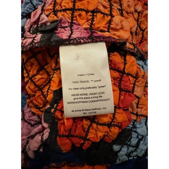 Mara Hoffman New Laura Dress Popcorn Mini Multicolor Floral Small - Picture 5 of 5